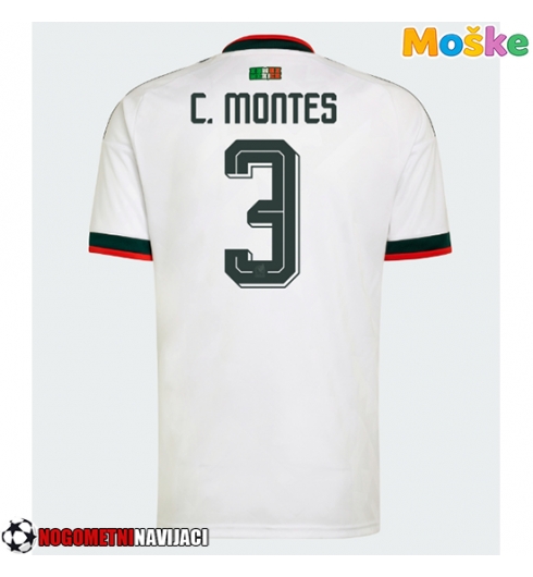 Moške Nogometnih dresov Mehika Cesar Montes #3 Gostujoči SP 2026 Kratki rokavi Moške Nogometnih dresov Mehika Cesar Montes #3 Gostujoči SP 2026 Kratki rokavi